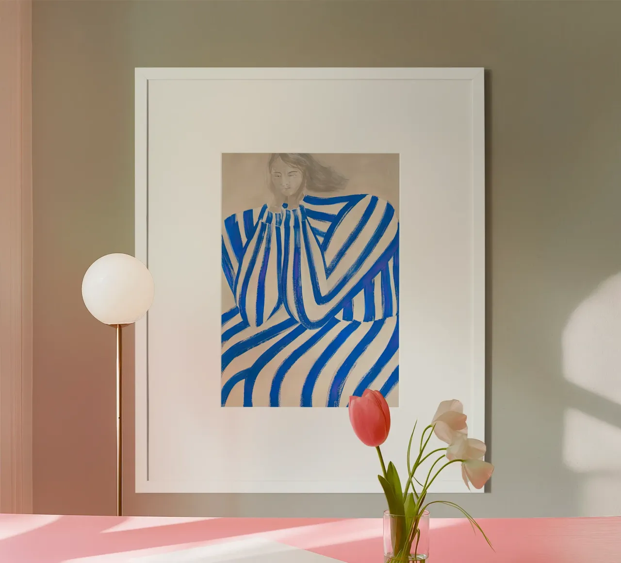 Sofia Lind 47 poster con telaio in alluminio da William Brown