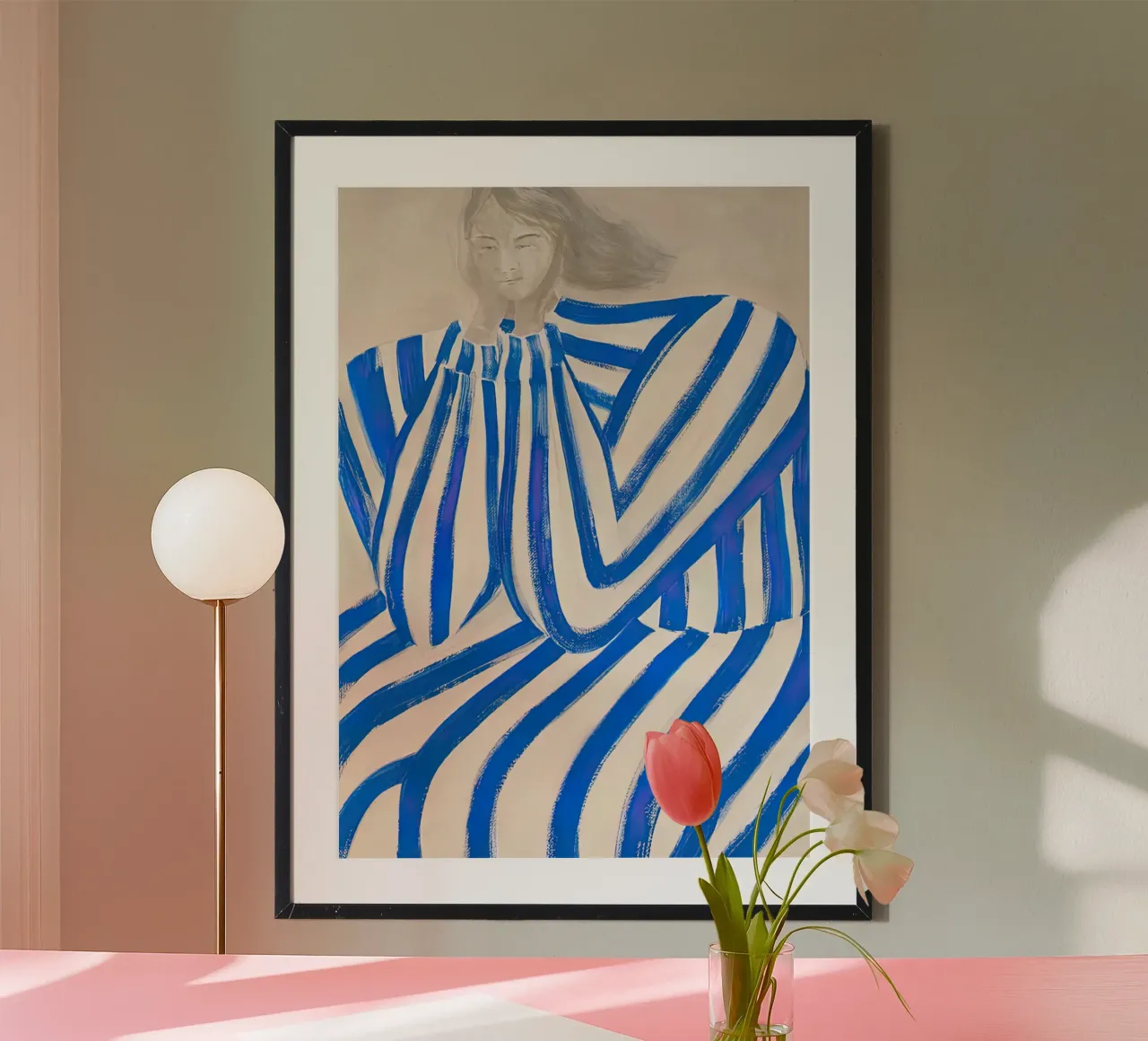 Sofia Lind 47 poster con telaio in alluminio da William Brown