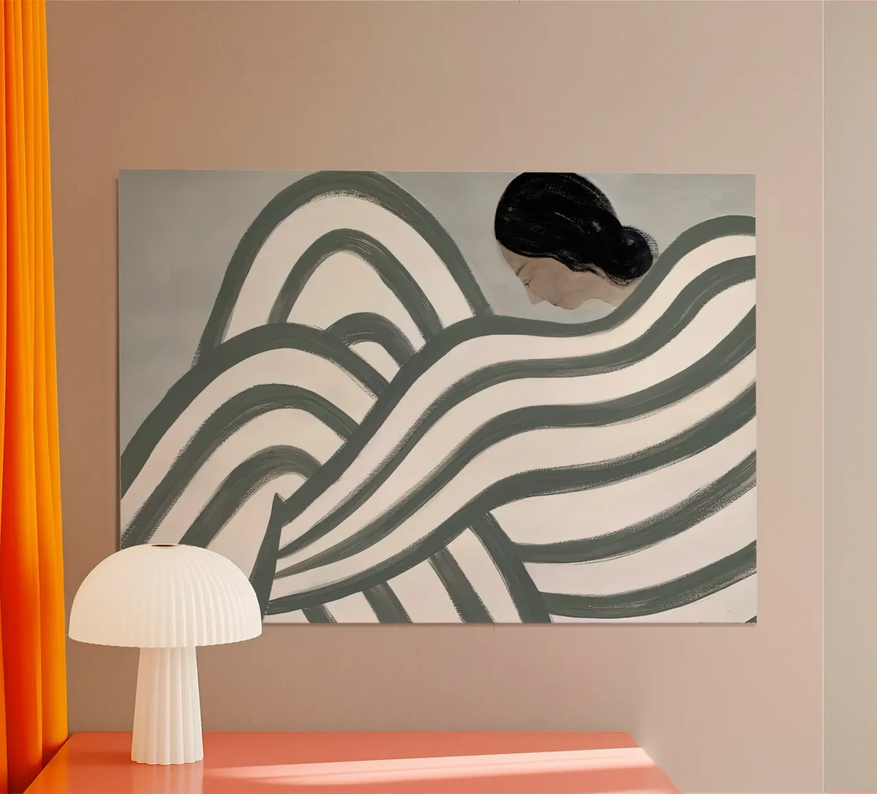 Sofia Lind 49 poster con telaio in legno da William Brown