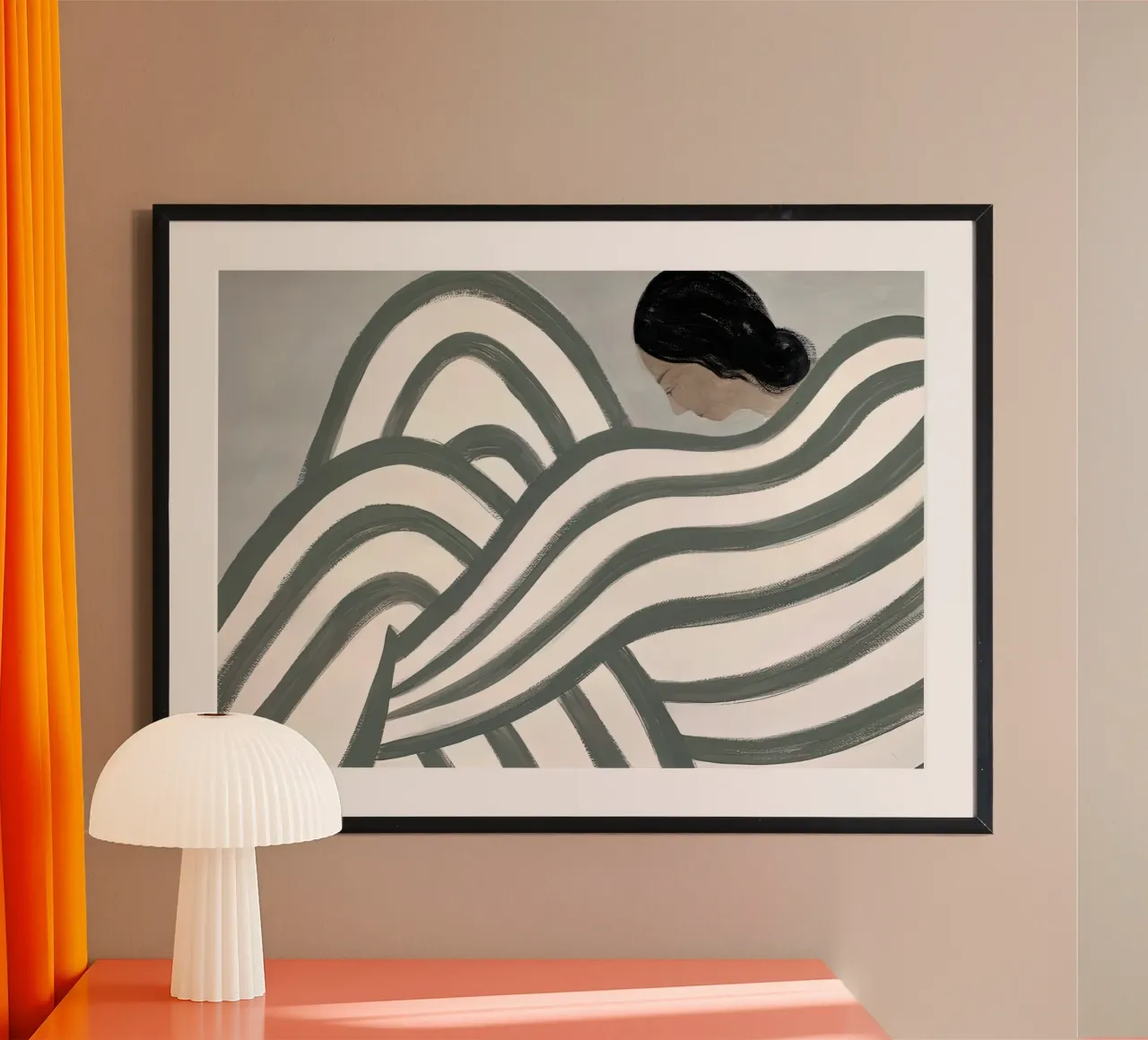 Sofia Lind 49 poster con telaio in legno da William Brown