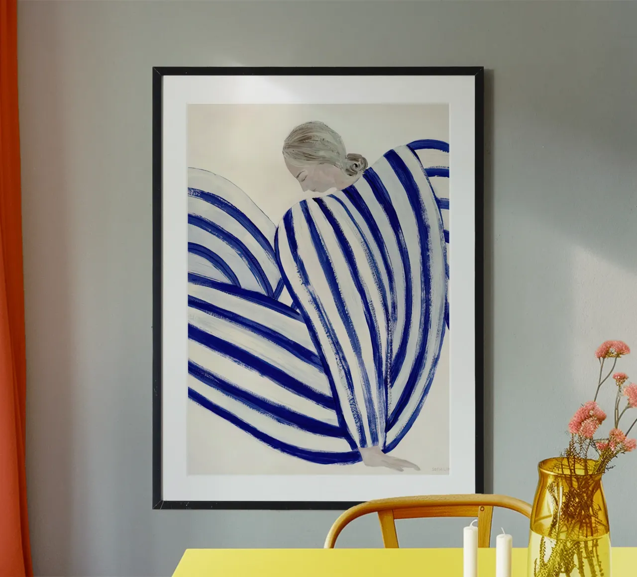 Sofia Lind 53 poster con telaio in alluminio da William Brown