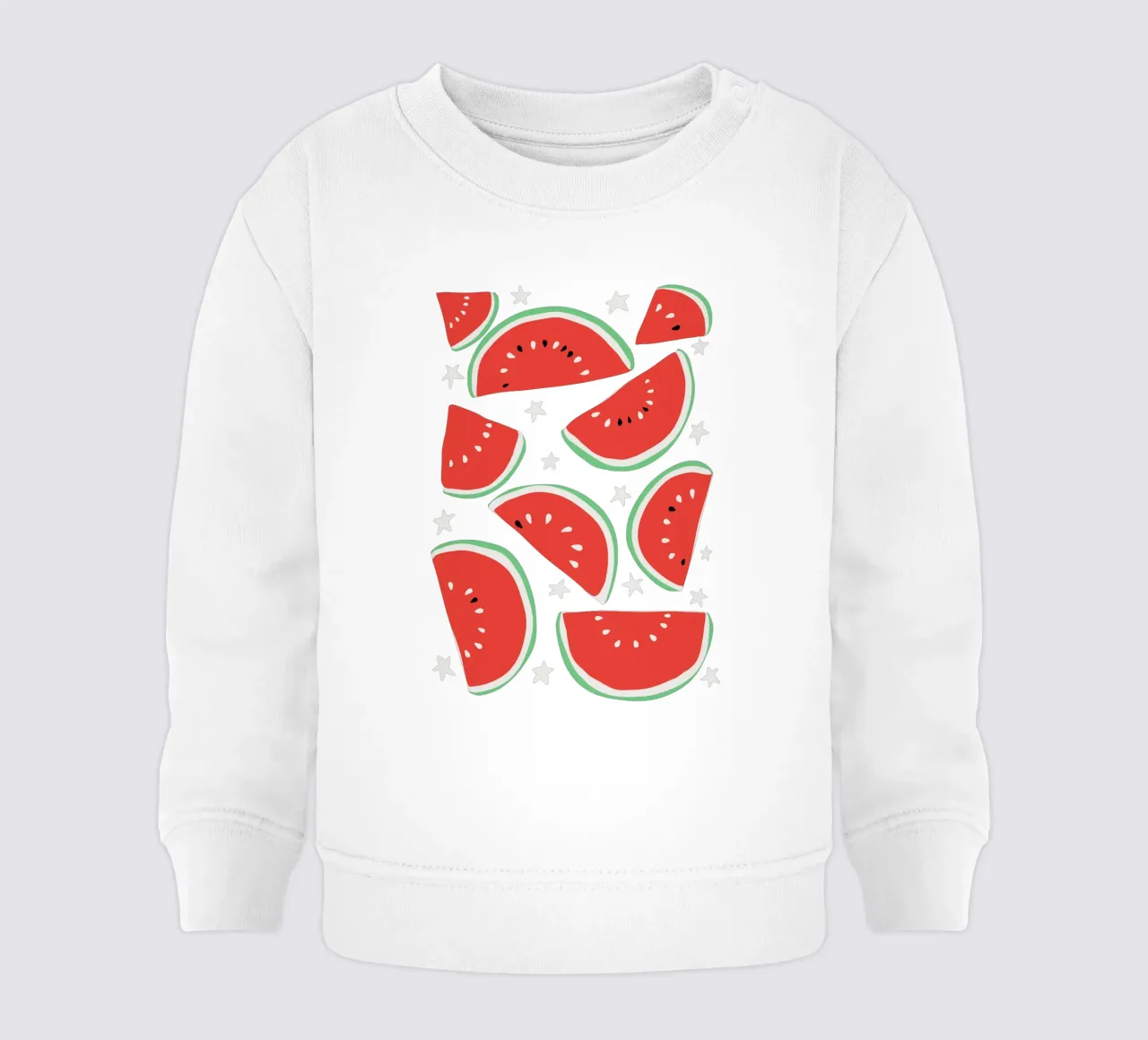 Twinkling watermelon slices felpa neonato da TijanaArtStudio88
