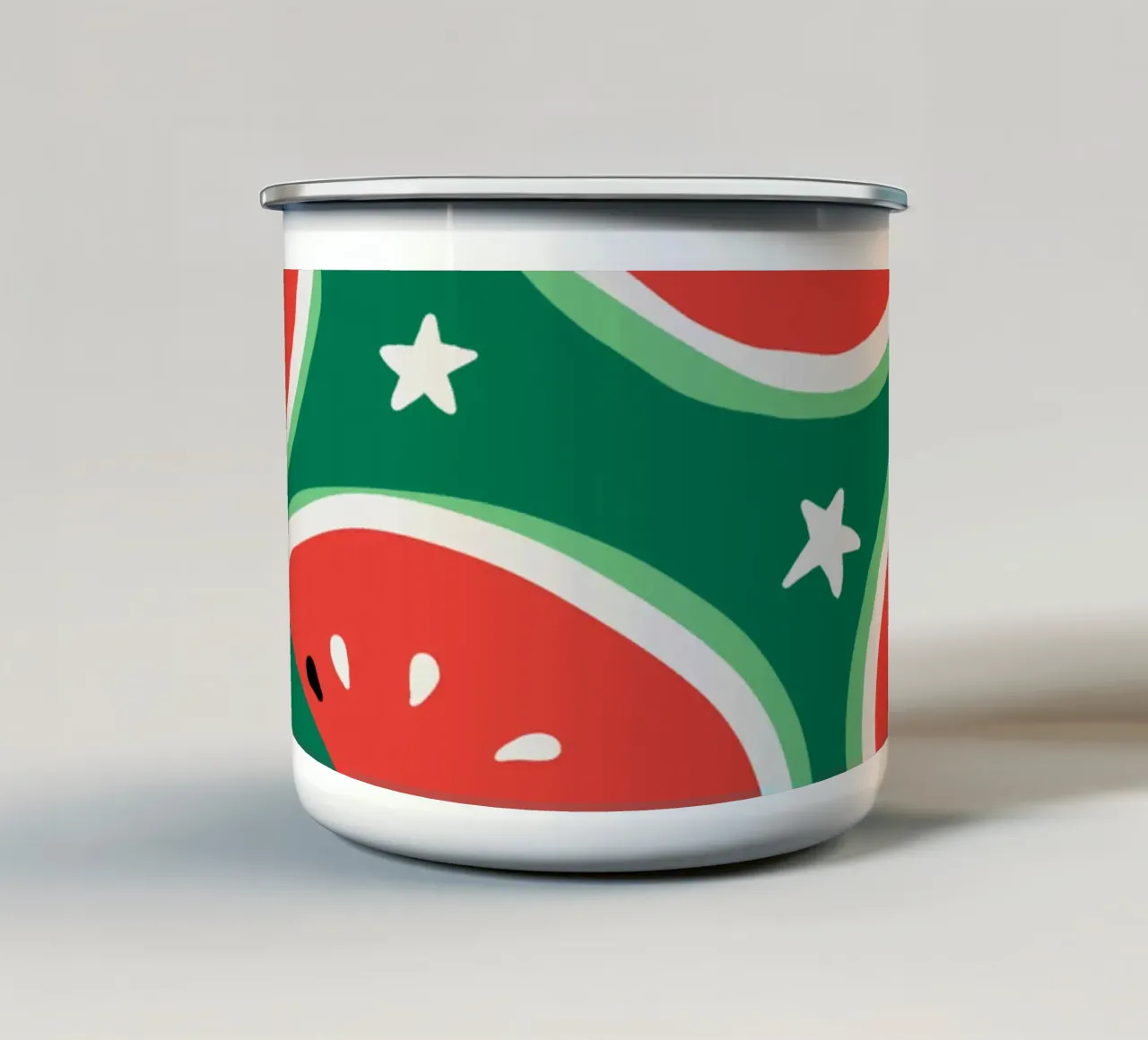 Twinkling watermelon slices tazza in smalto da TijanaArtStudio88