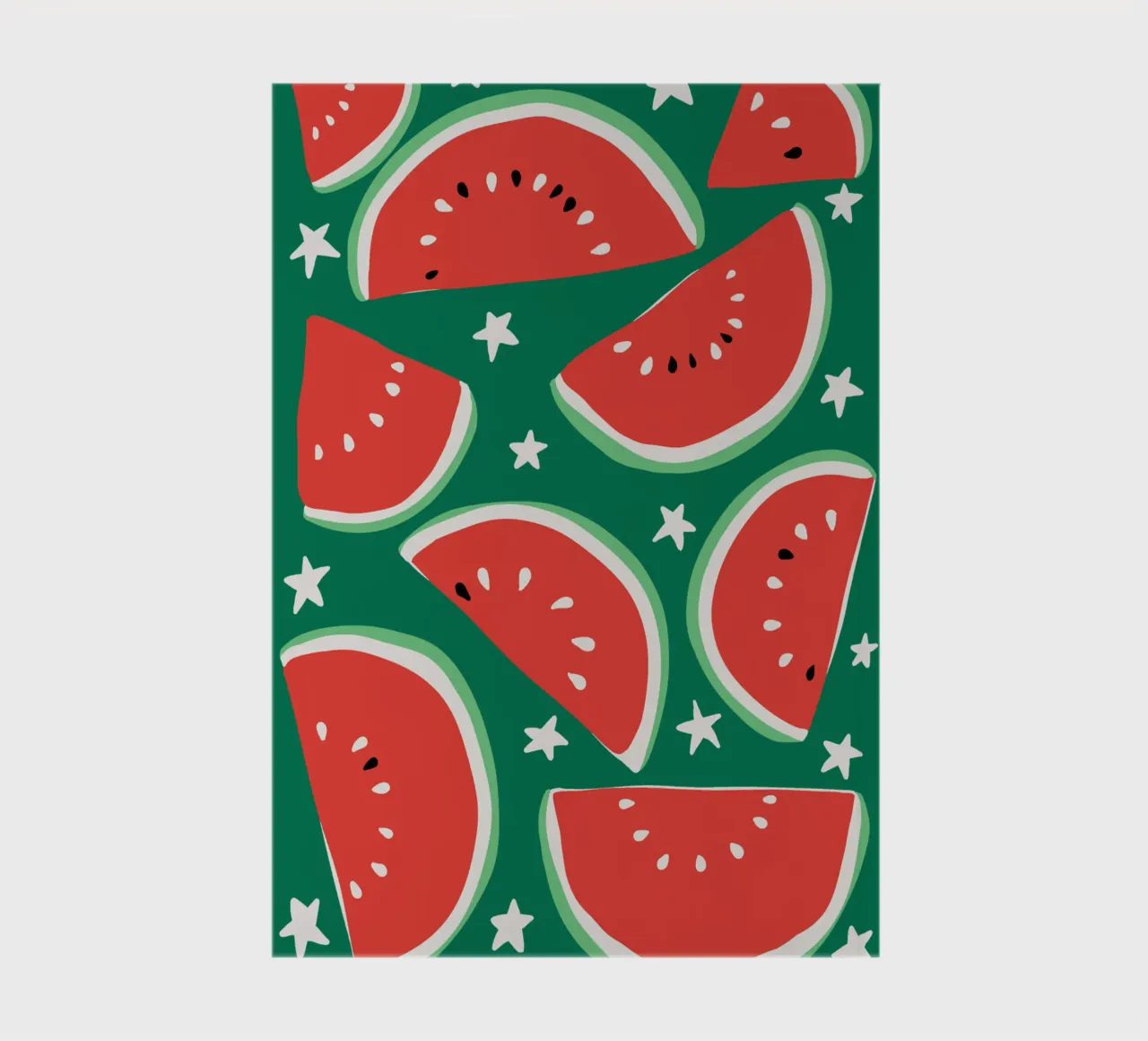 Twinkling watermelon slices notebook by TijanaArtStudio88