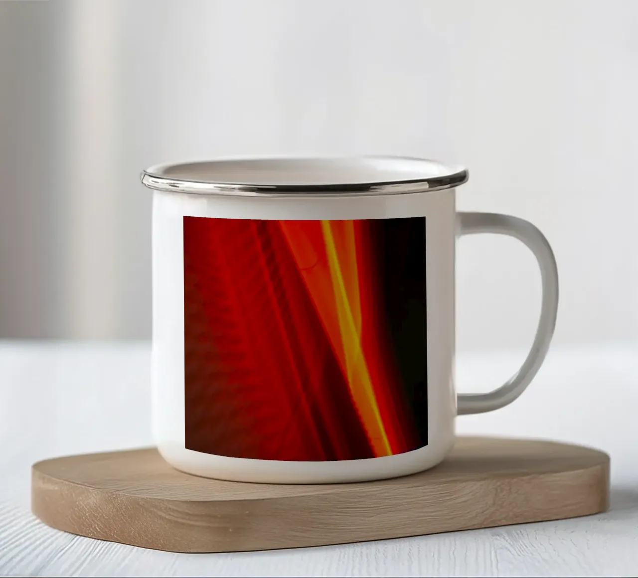 Sonnensturm tazza in smalto da Flo Klein
