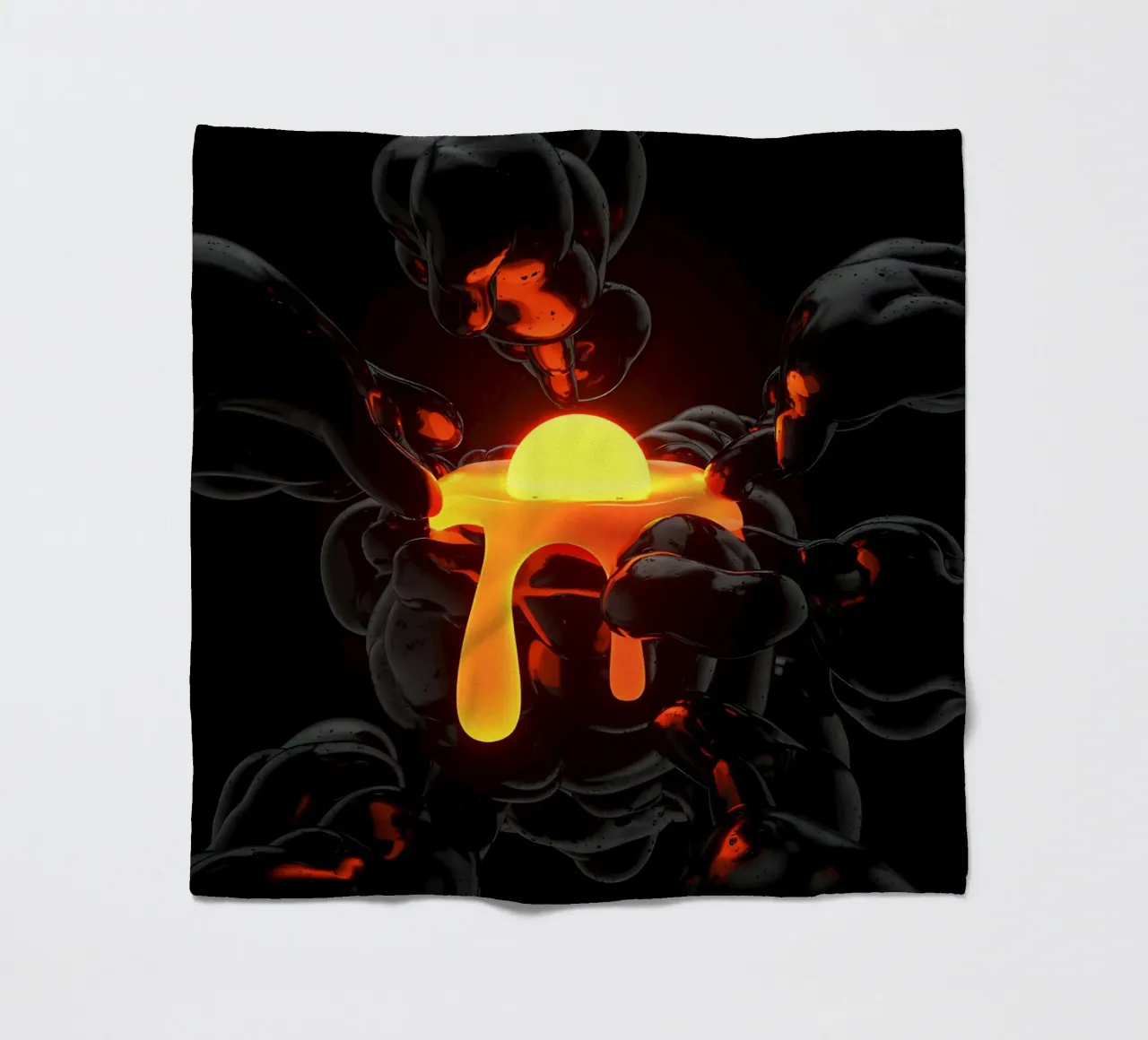 Incandescent Core and Energy Creation fleece blanket by Metallic Meltdown