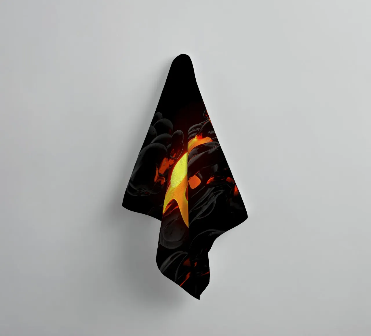 Incandescent Core and Energy Creation towel by Metallic Meltdown