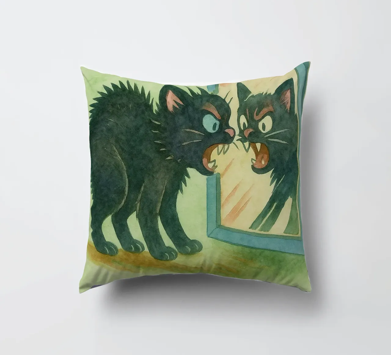 funny pizza cat cuscino da wadasx