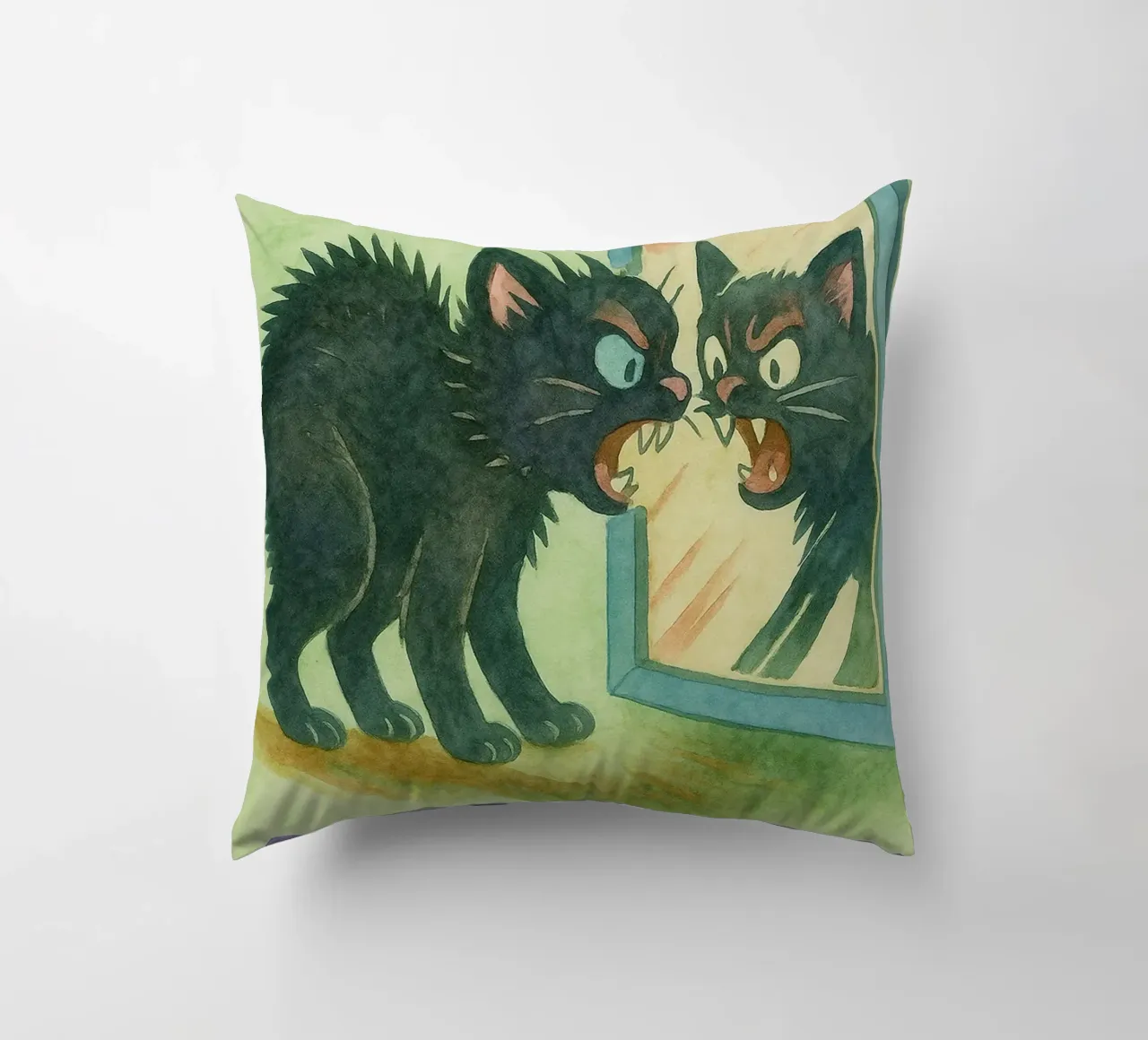 funny pizza cat cuscino da wadasx
