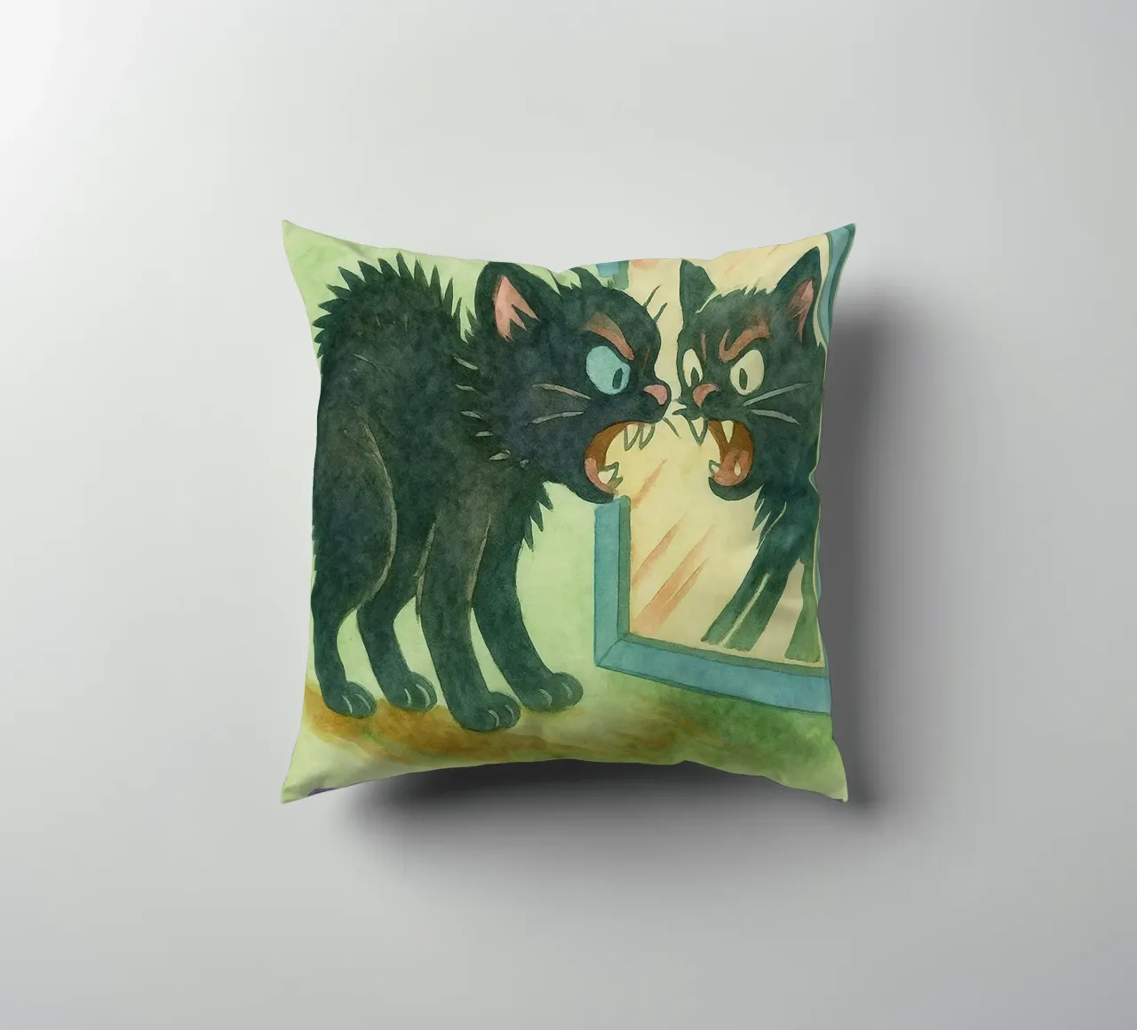 funny pizza cat cuscino da wadasx
