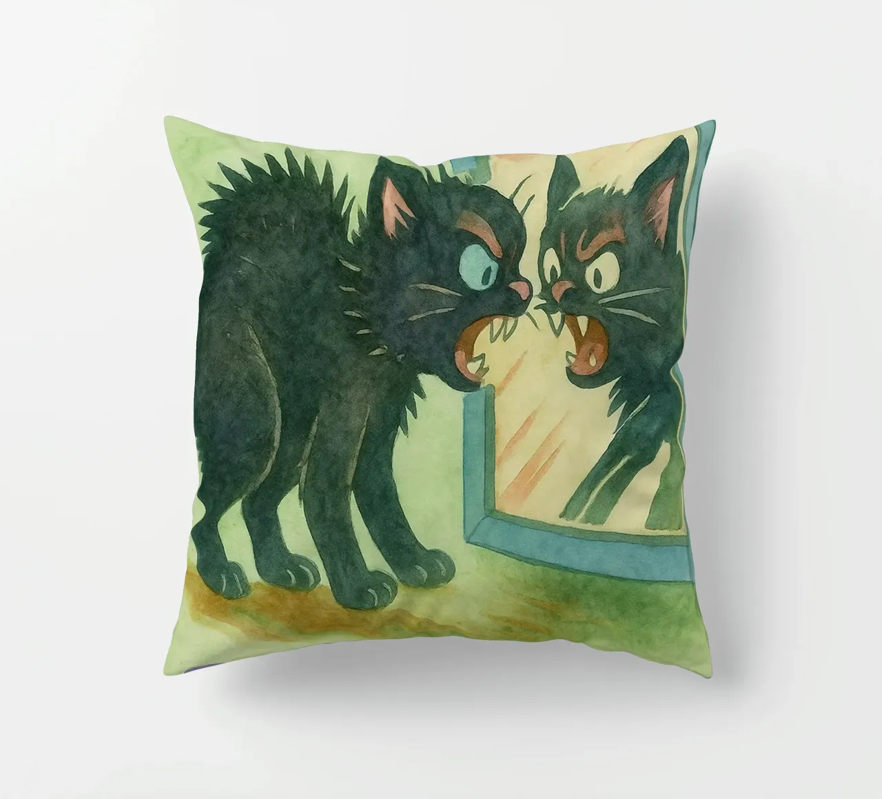 funny pizza cat cuscino da wadasx