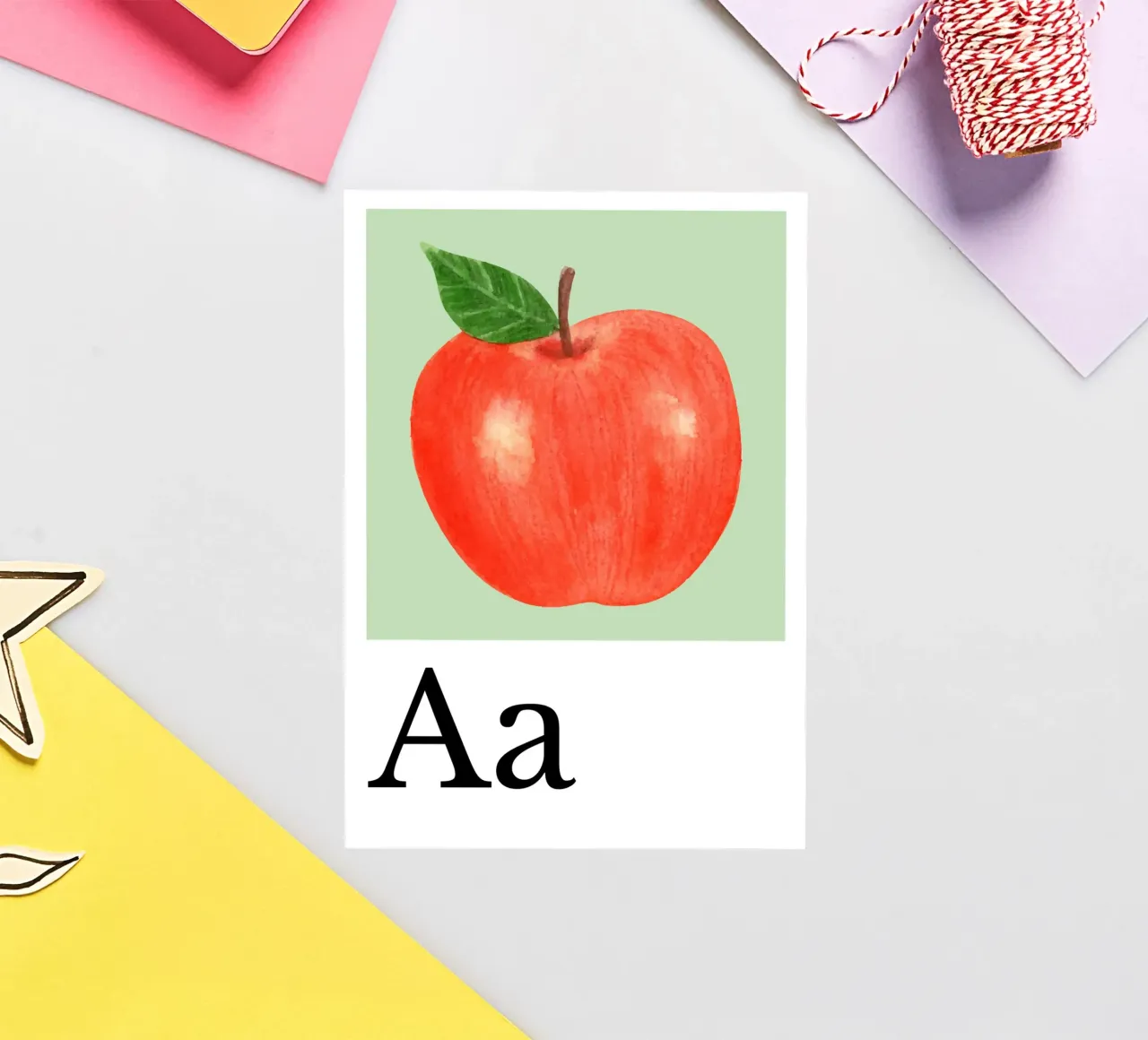 Buchstabe A - A wie Apfel adesivo da Kleine Denker