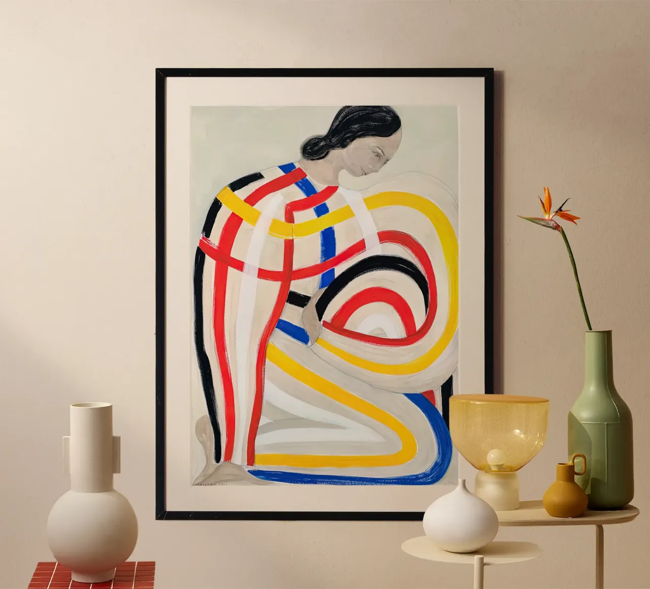 Sofia Lind 65 poster con telaio in legno da William Brown