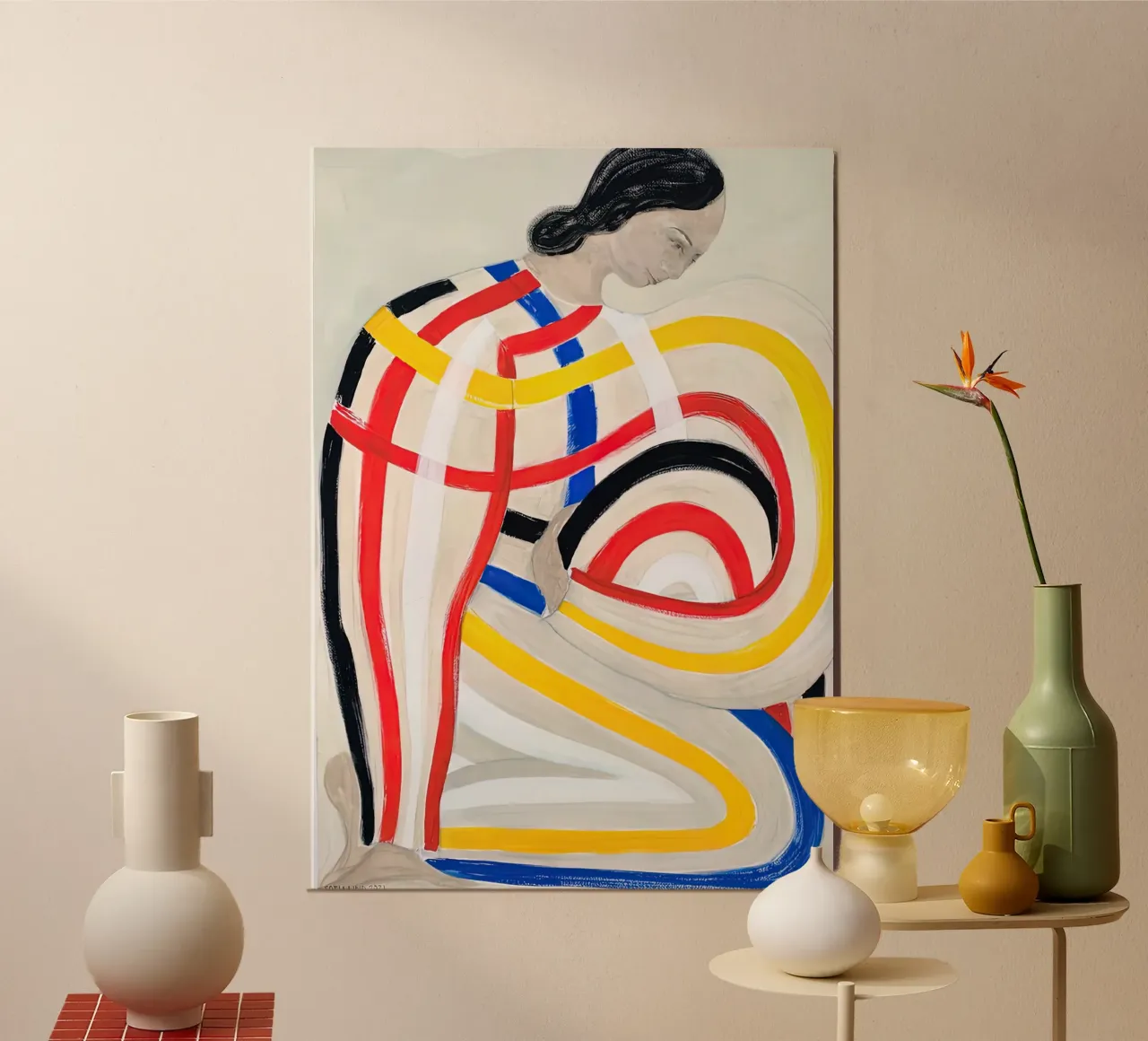 Sofia Lind 65 poster con telaio in legno da William Brown