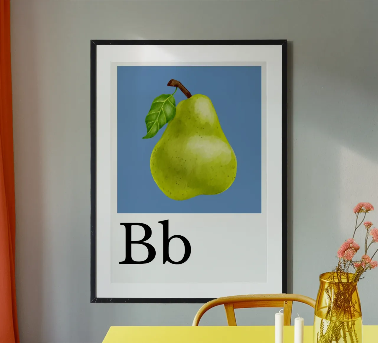 Buchstabe B - B wie Birne poster da Grünkraftwerk