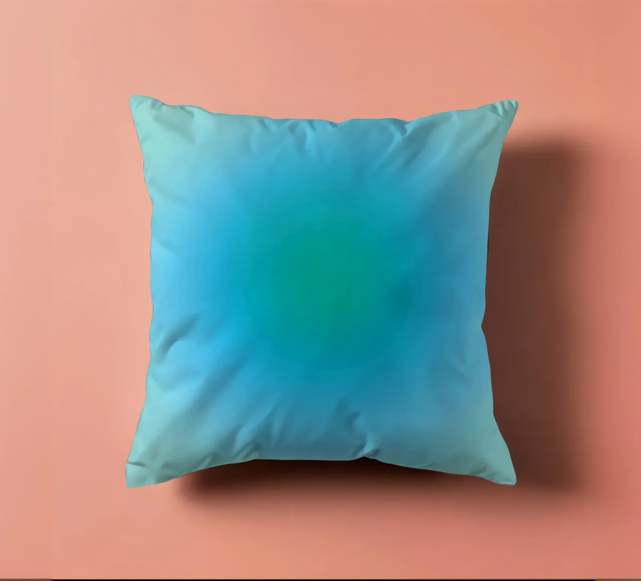 Aura blau/grün Kissen von felixschuster