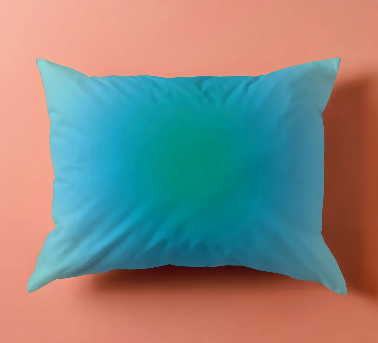 Aura blau/grün Kissen von felixschuster