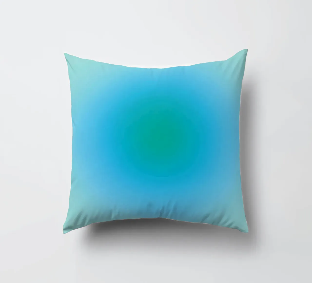 Aura blau/grün Kissen von felixschuster