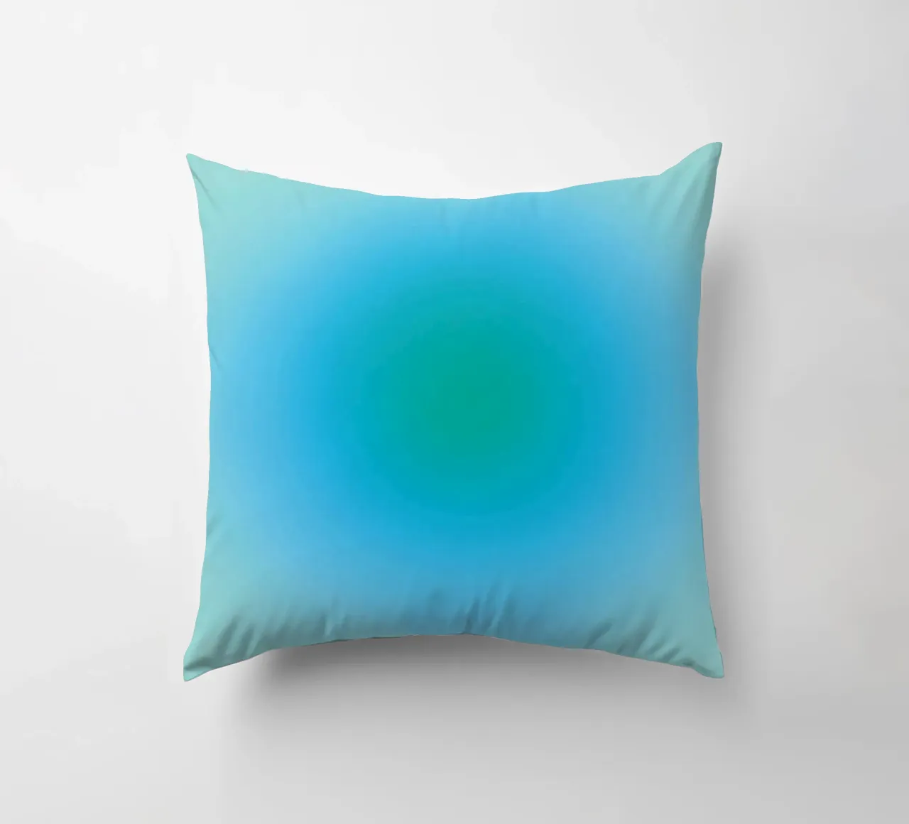 Aura blau/grün Kissen von felixschuster