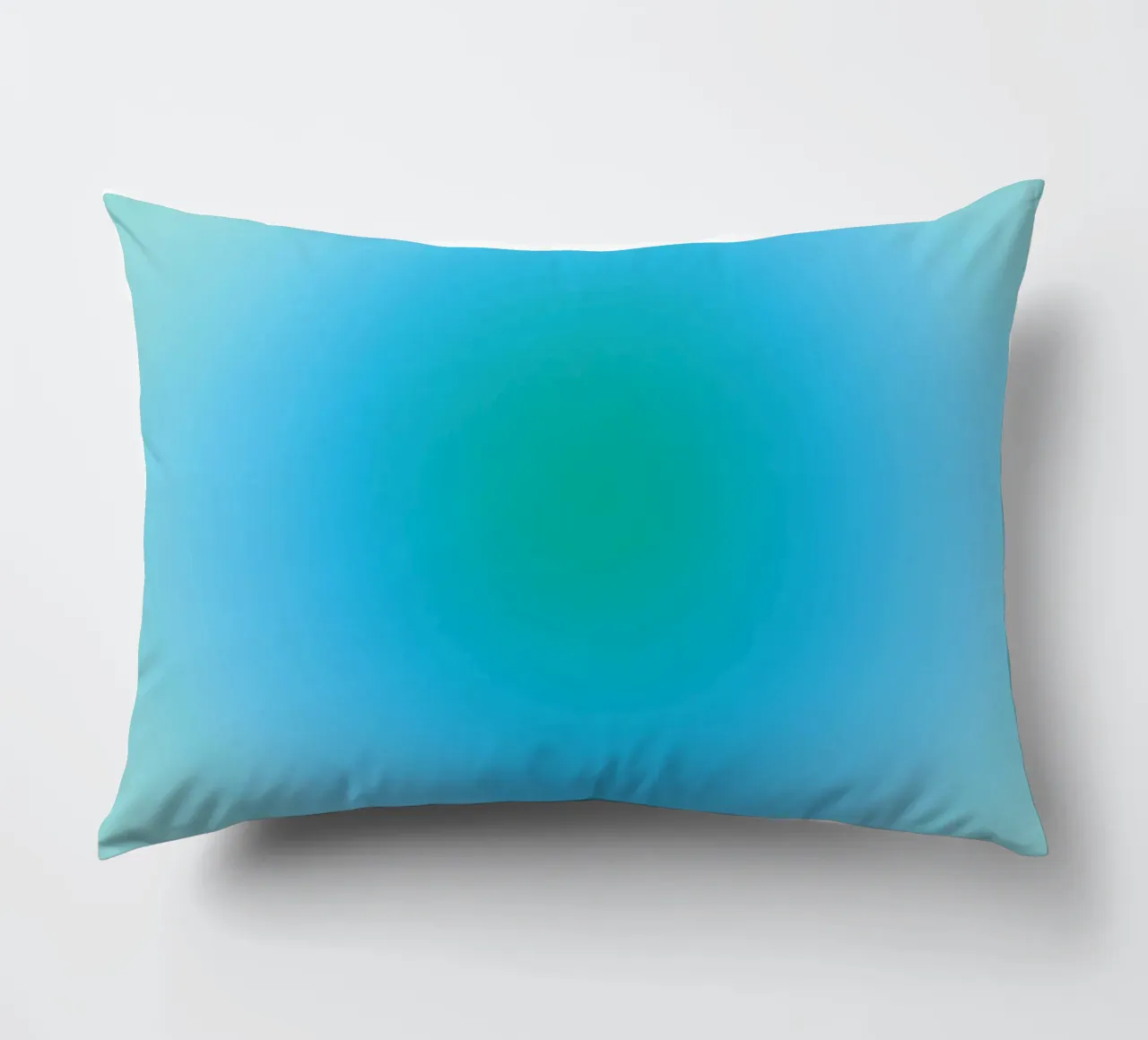 Aura blau/grün Kissen von felixschuster