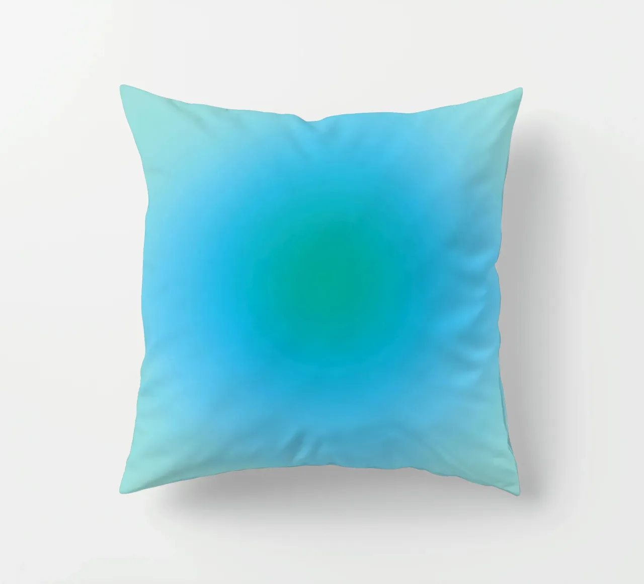 Aura blau/grün Kissen von felixschuster