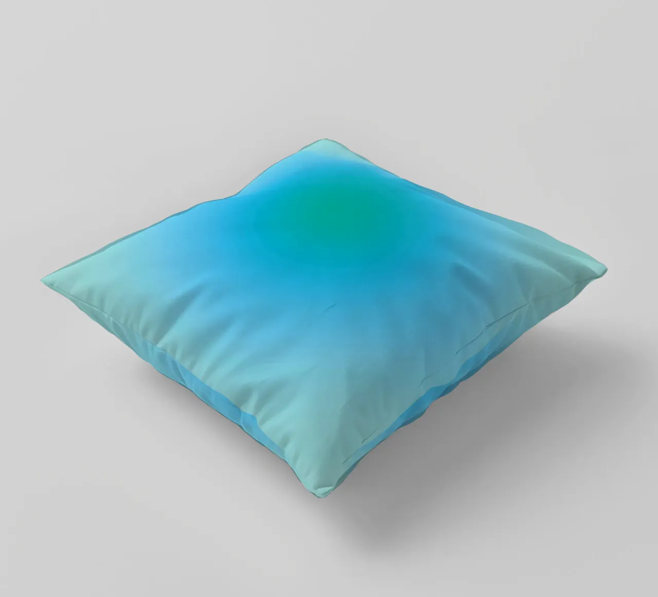 Aura blau/grün Kissen von felixschuster