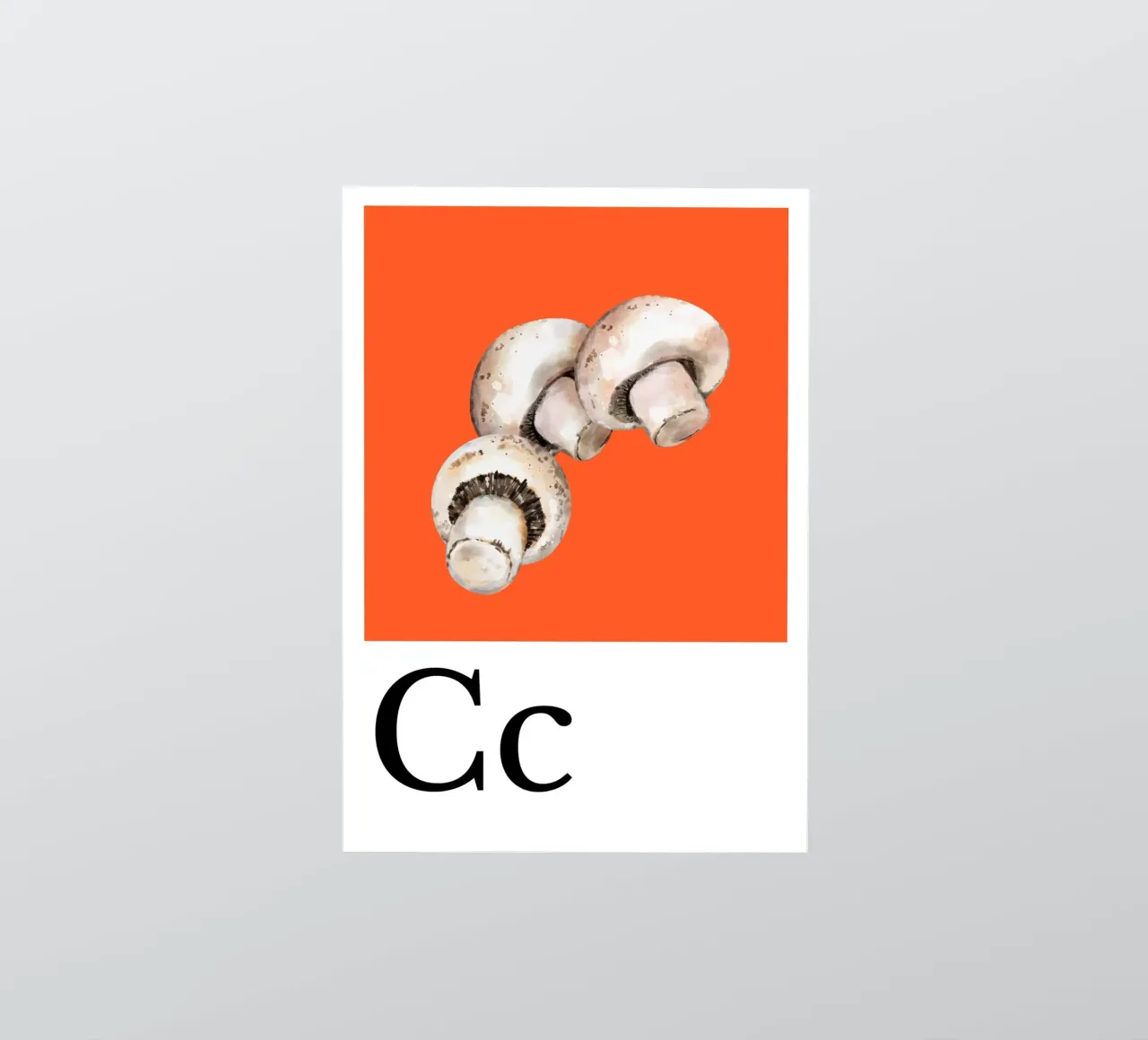 Buchstabe C - C wie Champignons adesivo da Kleine Denker