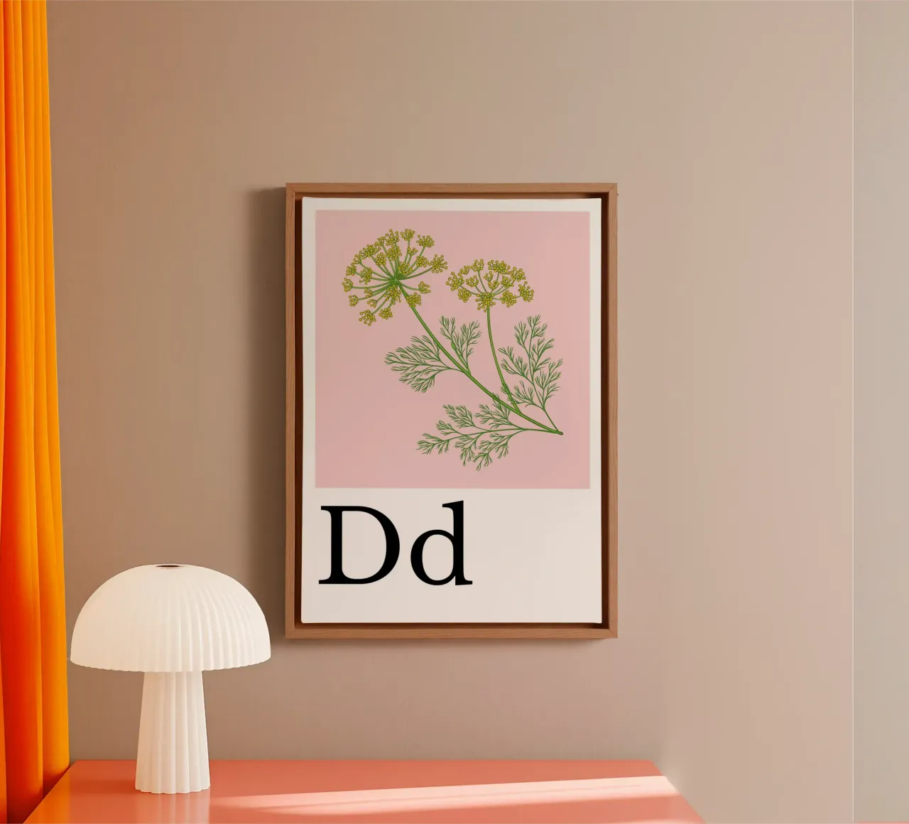 Buchstabe D - D wie Dill tela con Cornice a cassetta da Grünkraftwerk