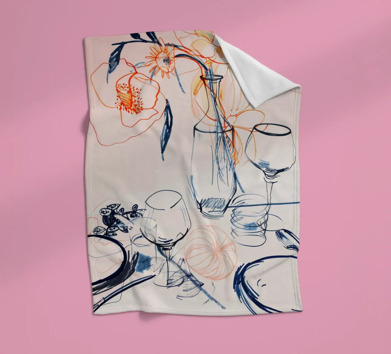 Table Still Life No 1 coperta in pile da treechild