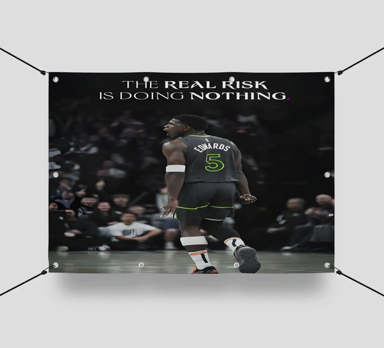"The real risk is doing nothing." telo in pvc da Type & Tape