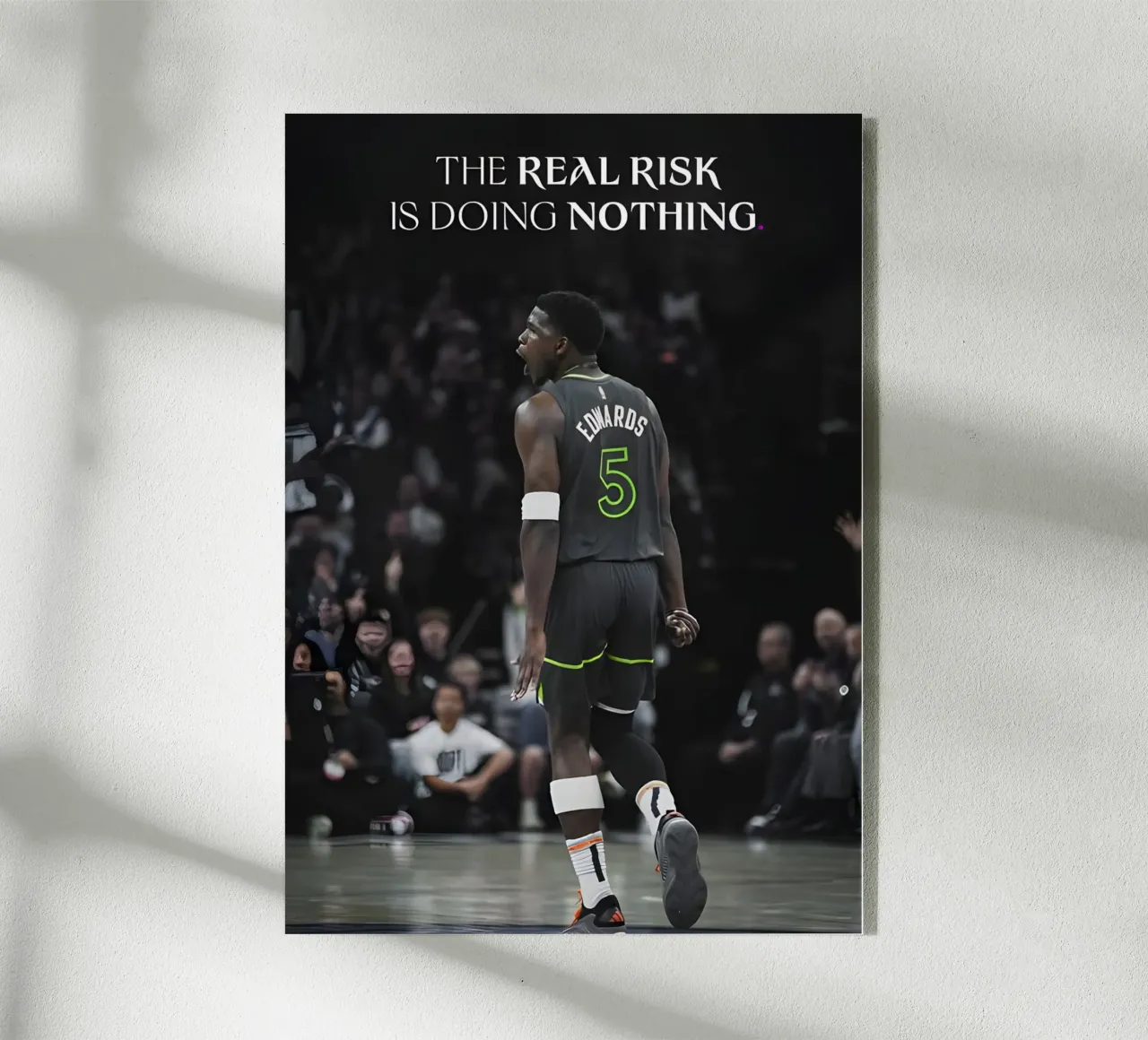 "The real risk is doing nothing." plexiglass da Type & Tape