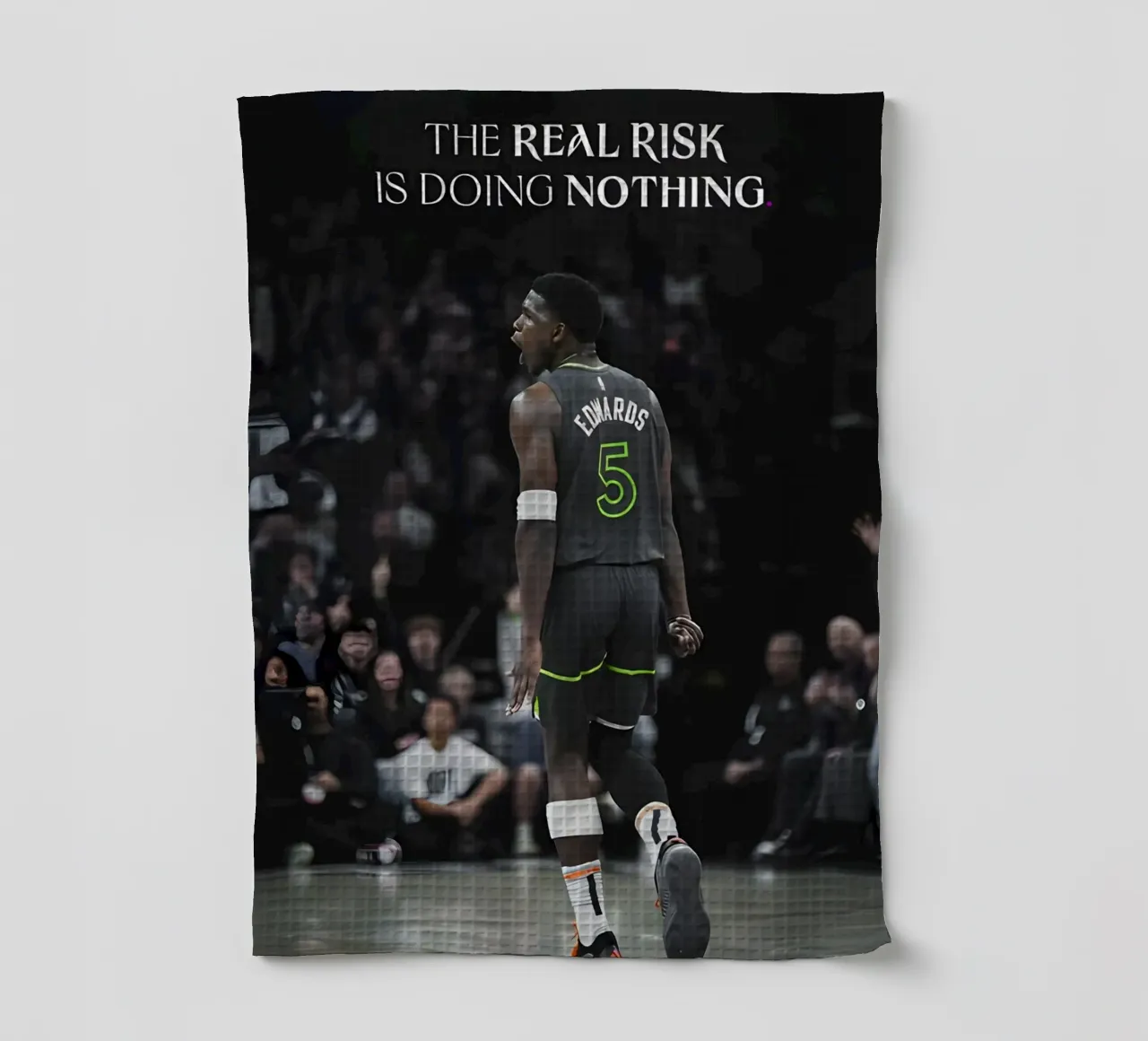 "The real risk is doing nothing." canovaccio da cucina da Type & Tape