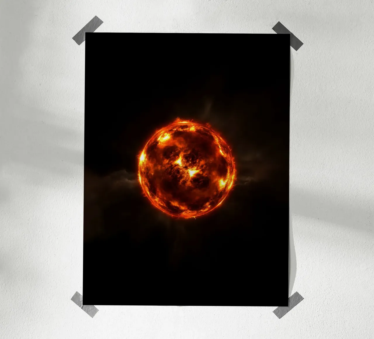 Heart of Fire at the Centre of the Universe hahnemühle by Metallic Meltdown