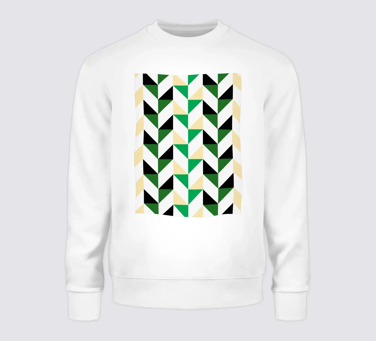 Chevron graphic pattern - Modern Geometric Print sweatshirt by Casa Calm