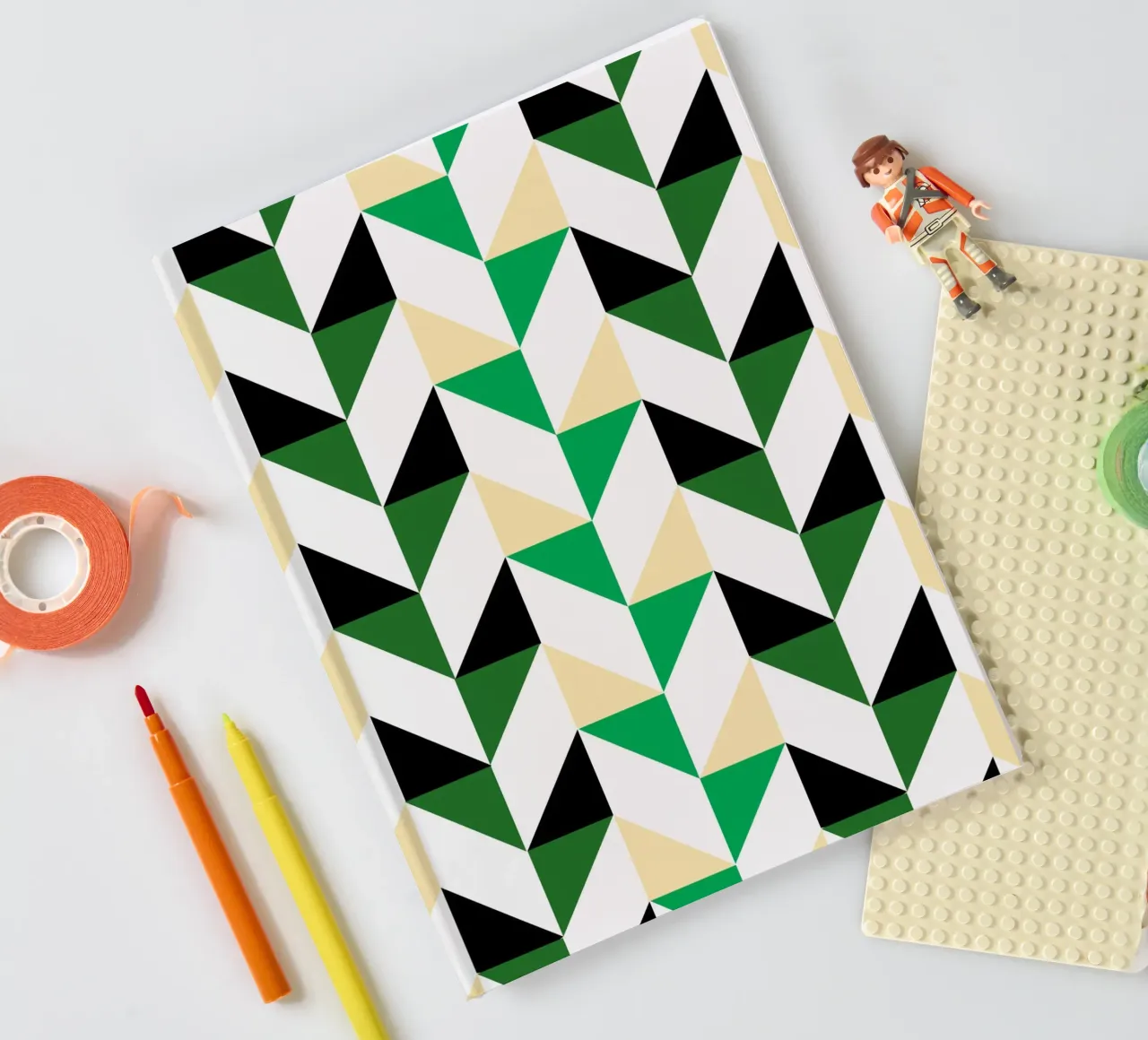 Chevron graphic pattern - Modern Geometric Print notebook by Casa Calm