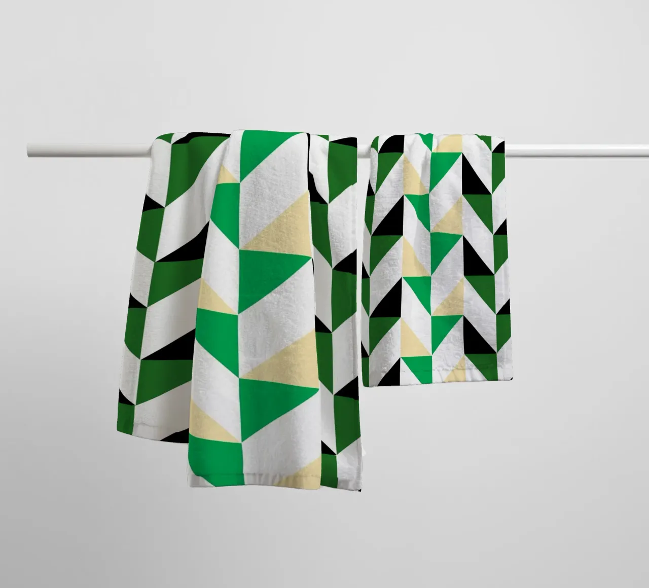 Chevron graphic pattern - Modern Geometric Print towel by Casa Calm