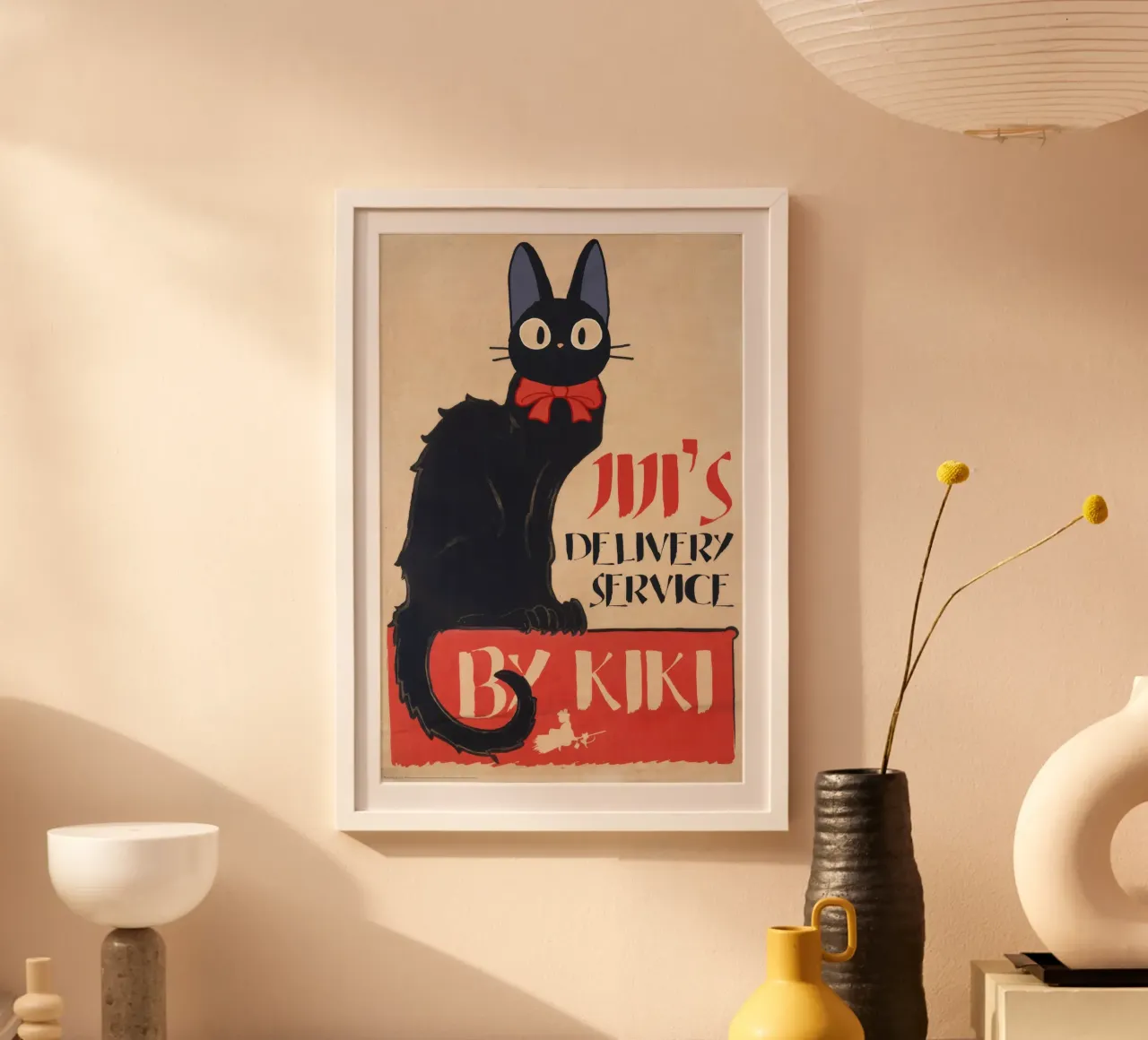 Servizio di consegna Jiji poster con telaio in plastica da Robyn Santiago