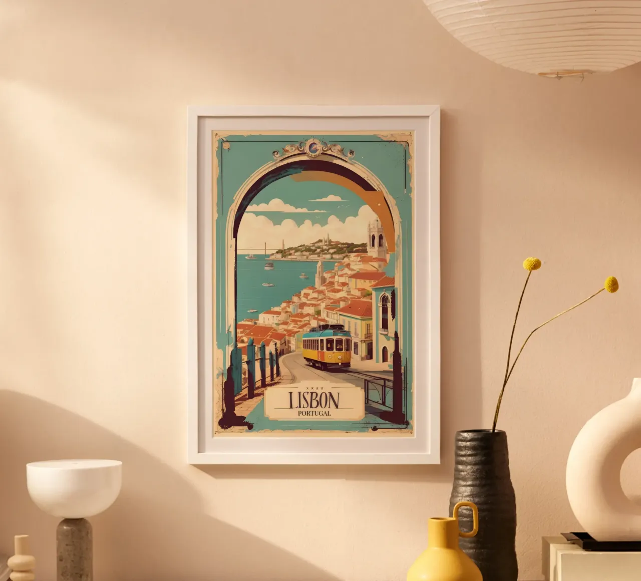Lisbona Poster Bellezza portoghese poster da Robyn Santiago
