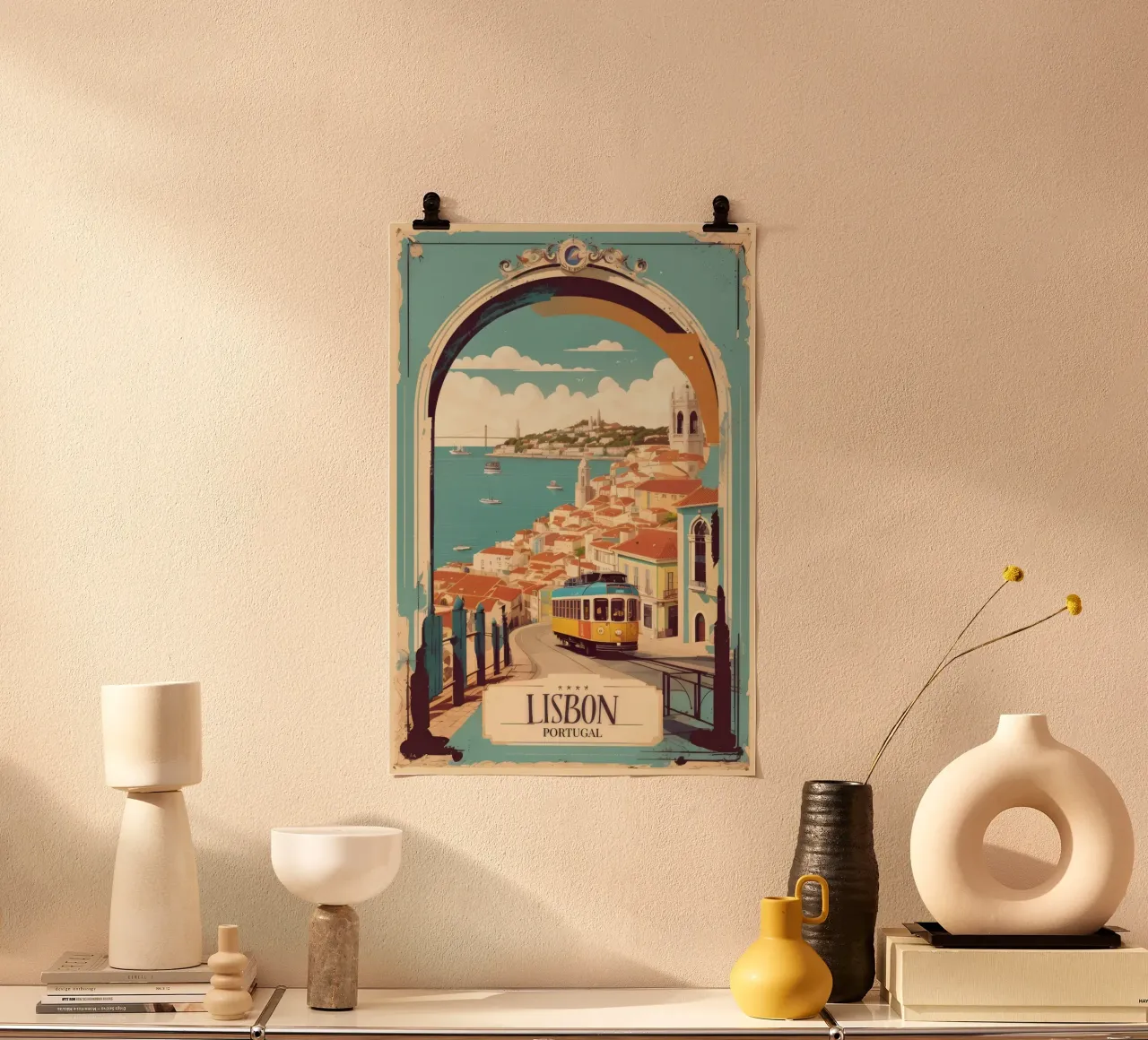 Lisbona Poster Bellezza portoghese poster da Robyn Santiago