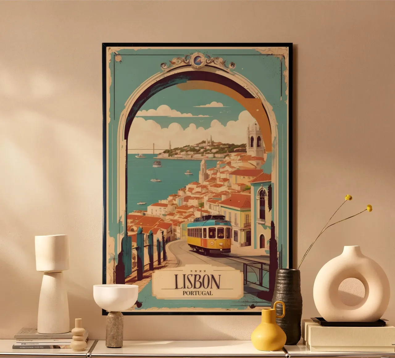 Lisbona Poster Bellezza portoghese poster da Robyn Santiago