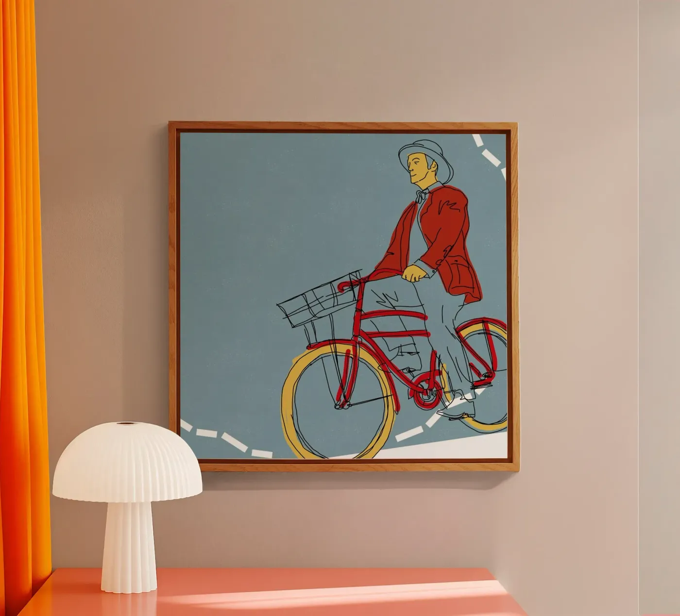 Bike Breakfast plexiglass da Francesco Zorzi