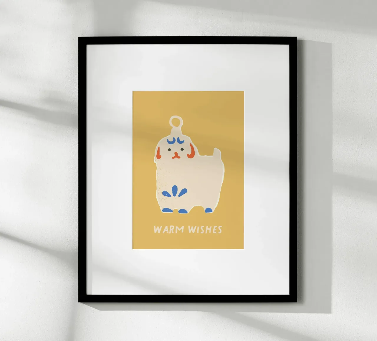 happy Christmas No 53 poster con telaio in alluminio da treechild
