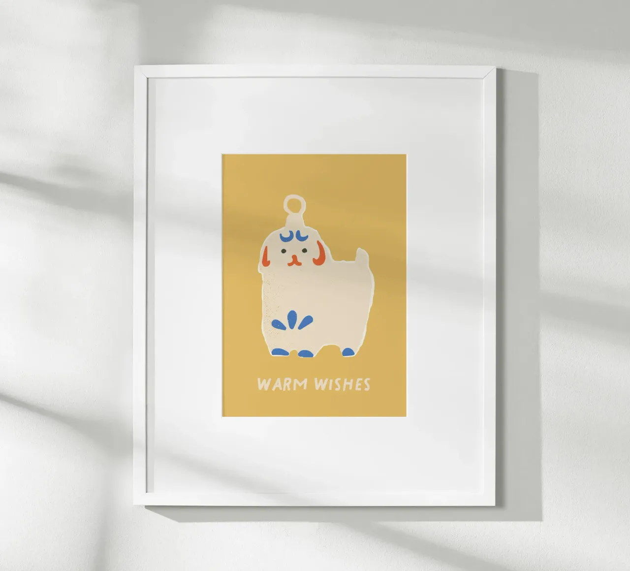 happy Christmas No 53 poster con telaio in alluminio da treechild