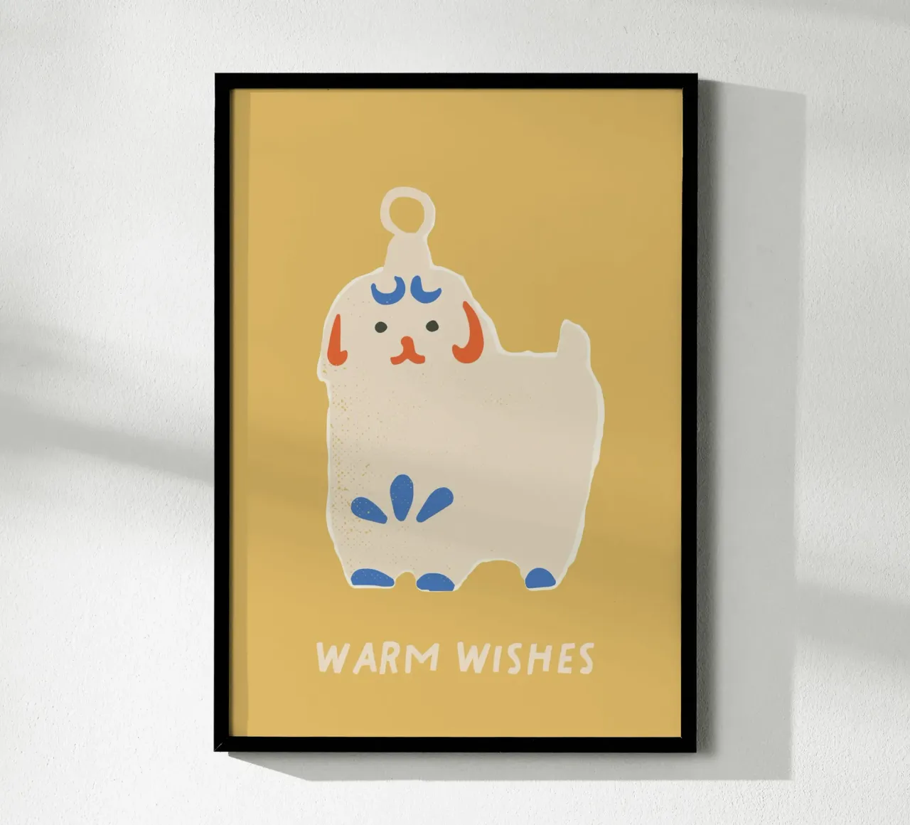 happy Christmas No 53 poster con telaio in alluminio da treechild