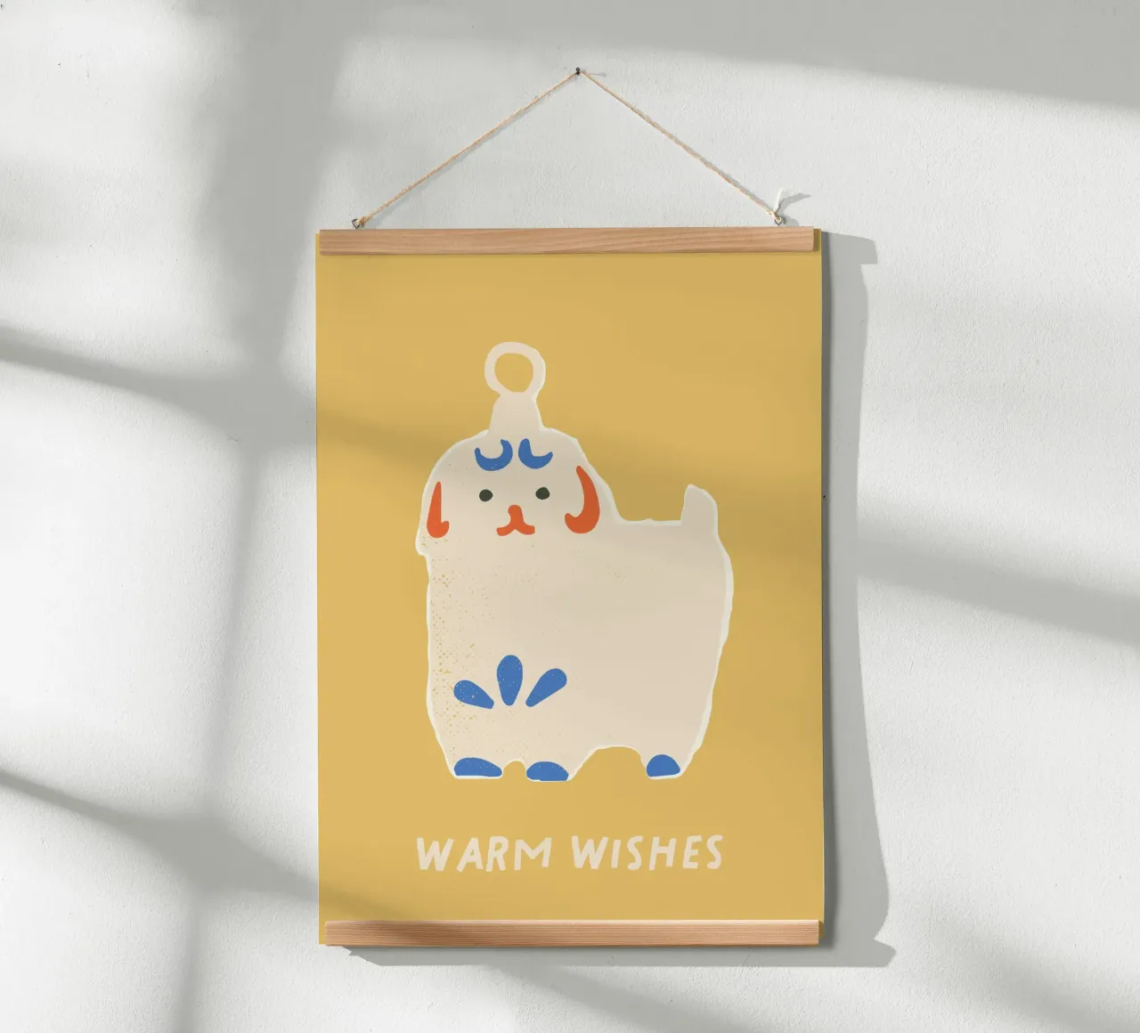 happy Christmas No 53 poster con telaio in alluminio da treechild