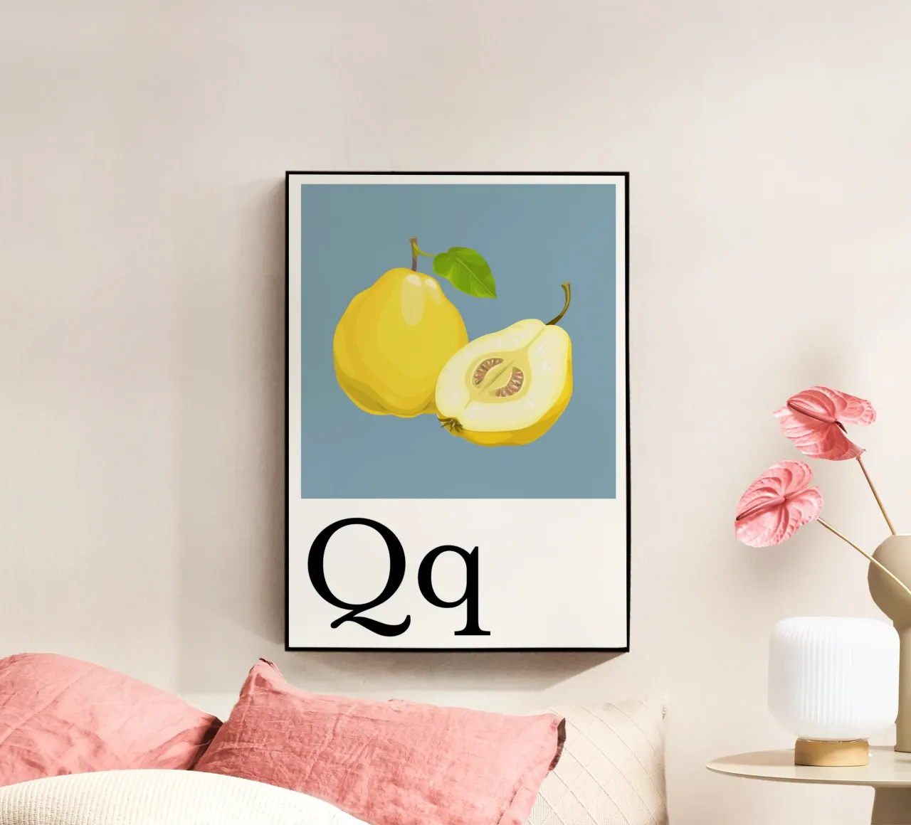 Buchstabe Q - Q wie Quitte plexiglass da Kleine Denker