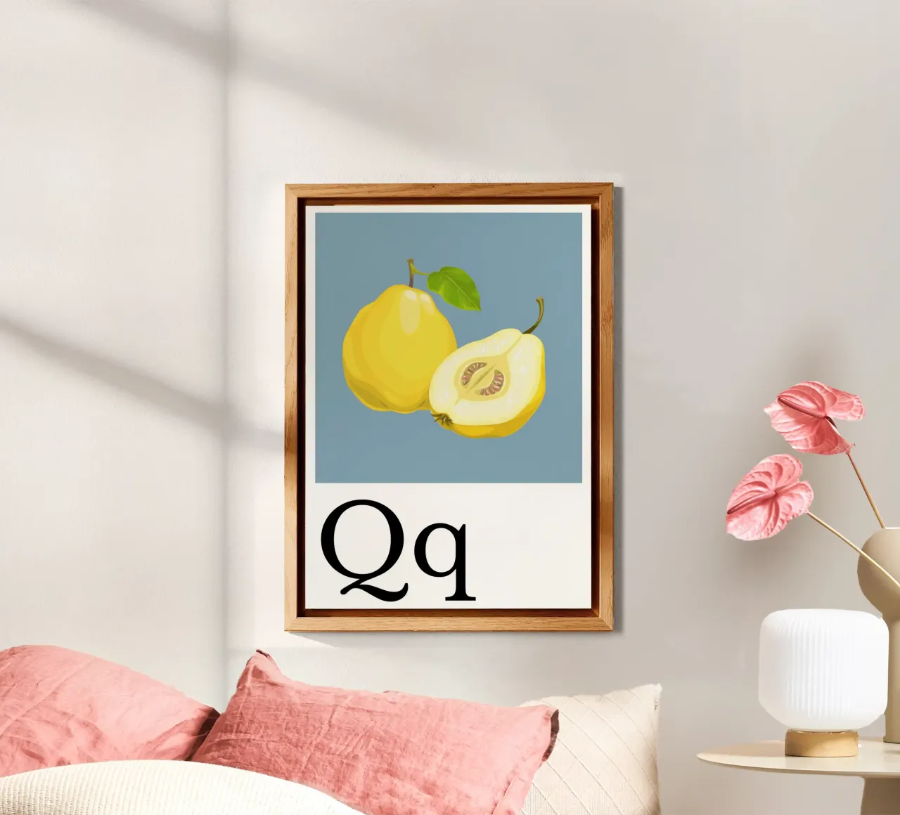 Buchstabe Q - Q wie Quitte alluminio dibond da Kleine Denker