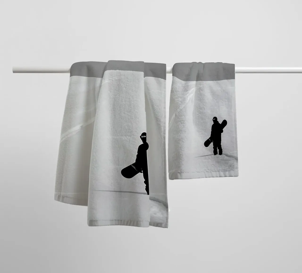 Snowboarding alone with the mountain towel by GameDay Studio