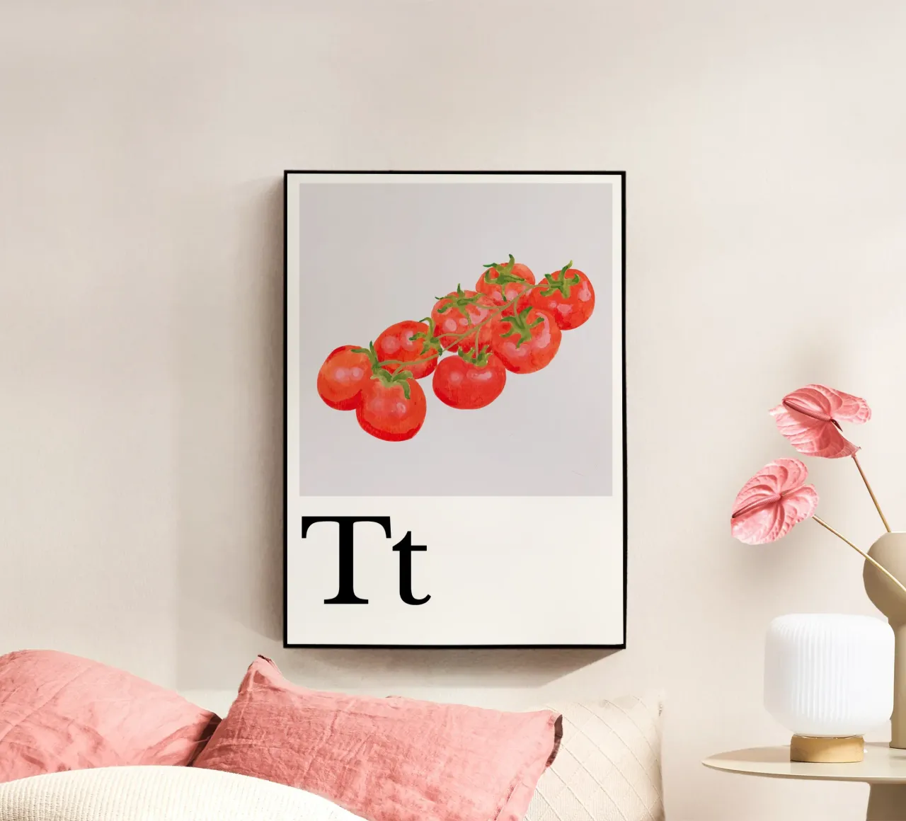 Buchstabe T - T wie Tomate plexiglass da Kleine Denker