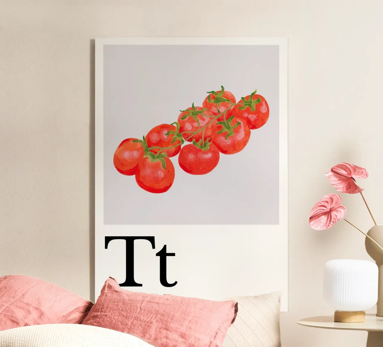 Buchstabe T - T wie Tomate plexiglass da Kleine Denker